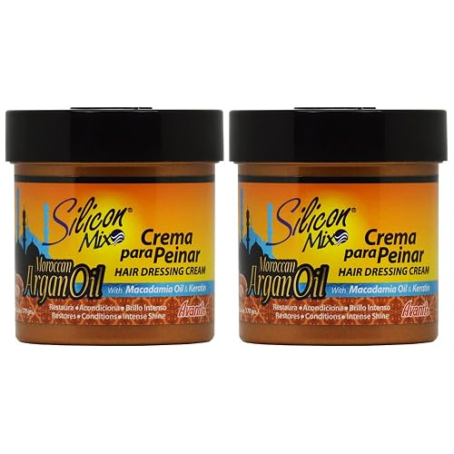 Silicon Mix Moroccan Argan Oil Hair Dressing Cream 6oz "Pack of 2" Beauty & Personal Care Silicon Mix