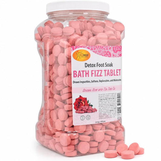 SPA REDI Sensual Rose Bath Fizz Tablets - Effervescent Bath & Foot Soak for Dry & Sensitive Skin - 950-Count Bulk Supply - Pre-Measured Tablets Beauty and Personal Care SPA REDI