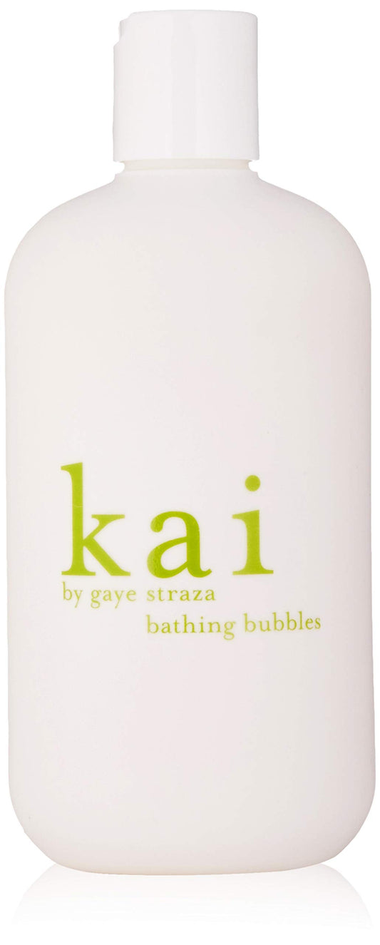 kai Bathing Bubbles, 12 Fl Oz., Bubble Bath Rich in argan Oil, Scented with Our Signature Gardenia Wrapped in White Exotics, Vegan, Cruelty Free, Made Beauty and Personal Care kai