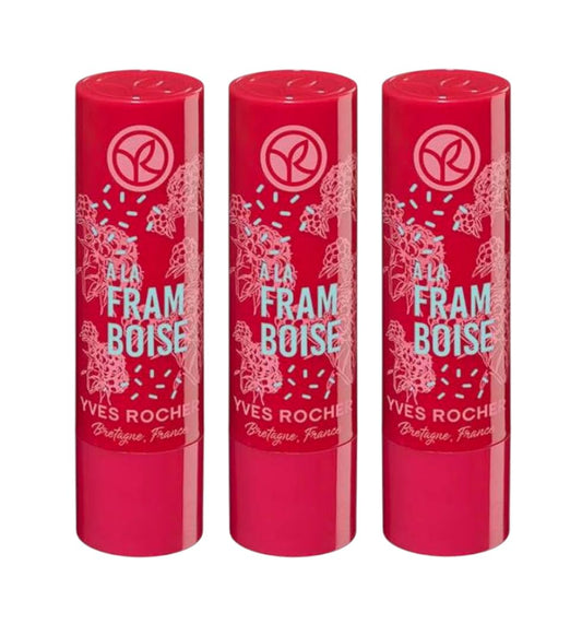 Yves Rocher Lip Balm Raspberry - Nourishing Lip Care Hydrating Balm Berry Scent Long-Lasting Moisture, Soft and Smooth Lips Rich Hydration 4.8g/0.17oz Beauty and Personal Care Yves Rocher