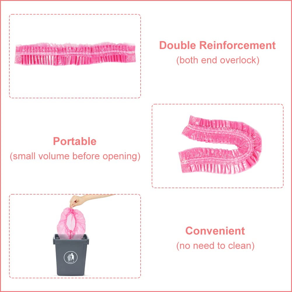 Shintop Disposable Shower Caps for Women,100 Packs Hair Caps Individually Wrapped with Large Elastic Bath Cap for Home, Hotel, Hair Salon and Spa Beauty & Personal Care Shintop