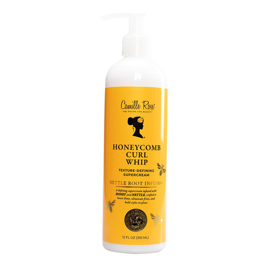 Camille Rose Honeycomb Curl Whip Texture-Defining Hair Styling Cream, with Honey and Nettle Root to Reduce Frizz, Nourish, and Add Shine, 12 fl oz Beauty & Personal Care Camille Rose