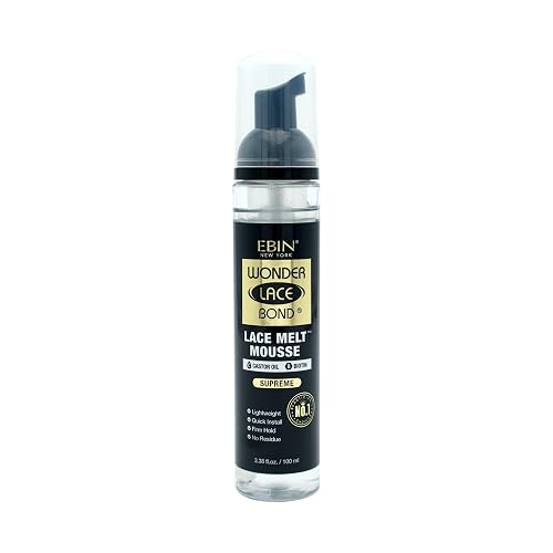 WONDER LACE BOND Melt Mousse - Supreme 3.38 fl.oz./100ml | Biotin + Castor Oil | No Residue, Long Lasting Formula with Protecting Edges, Gives Beauty & Personal Care WONDER LACE BOND