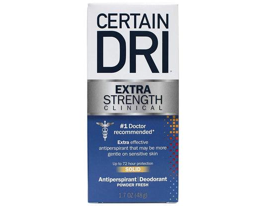 Certain Dri Extra Strength Clinical Solid Antiperspirant 1.7 oz - Pack of 5 Beauty and Personal Care Certain Dri