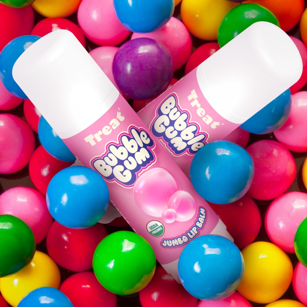 TREAT© Jumbo - Cruelty Free .50 OZ (BUBBLE GUM LIP BALM) Beauty & Personal Care Treat