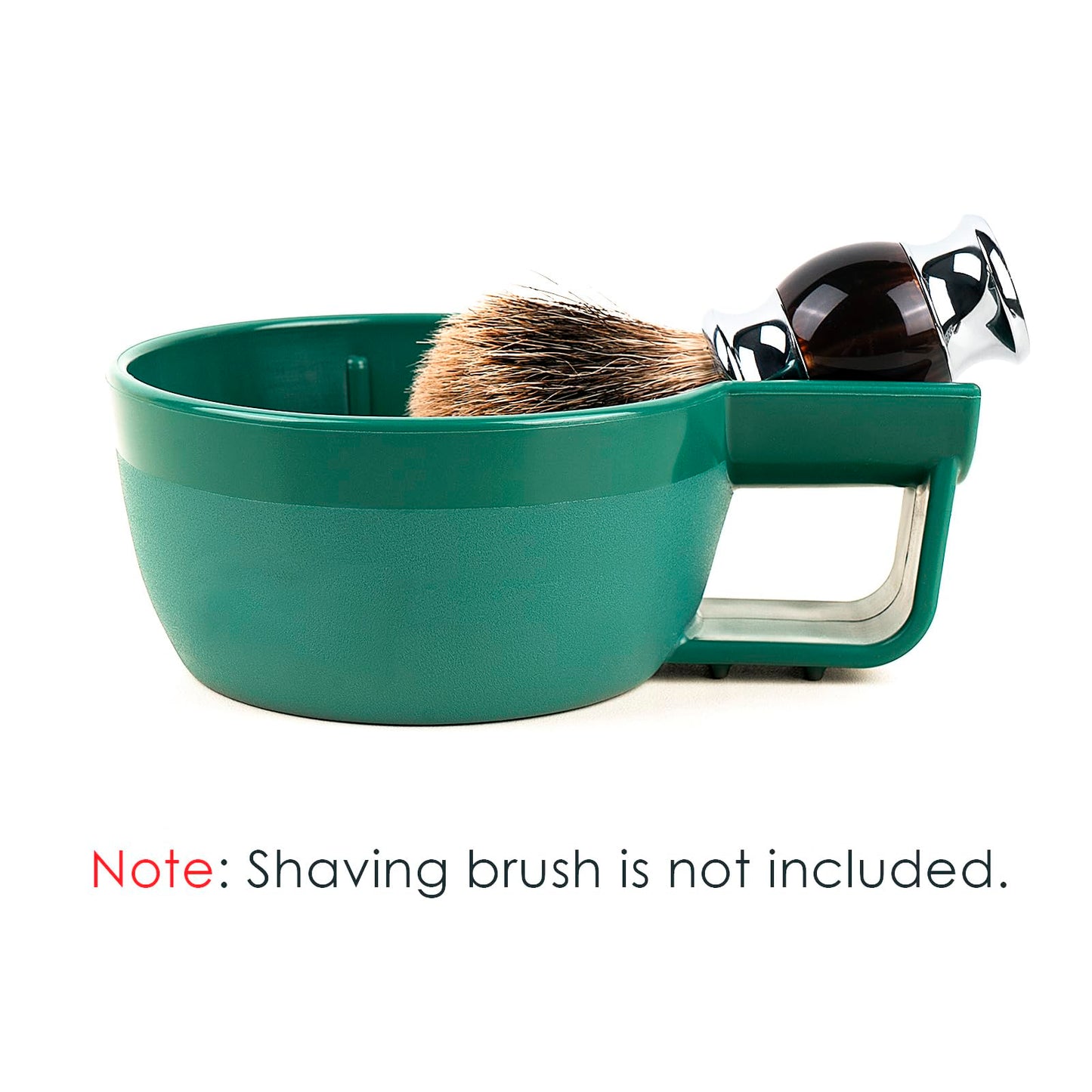 Linkidea Plastic Shaving Soap Bowl with Non-slip Handle, Wide Mouth, Large Capacity, Easier to Lather Ridges, Wet Razor Shave Cream Bowl for Men Beauty and Personal Care Linkidea