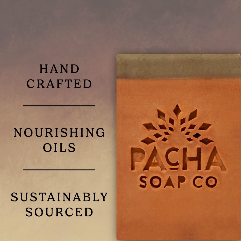 Pacha Soap Co. Pumpkin Spice Bar Soap - Sweet & Spicy Pumpkin, Ginger Root, Maple Syrup Fall Scent, Moisturizing Bar Soap for Hands, Face & Body Beauty & Personal Care Pacha Soap Co