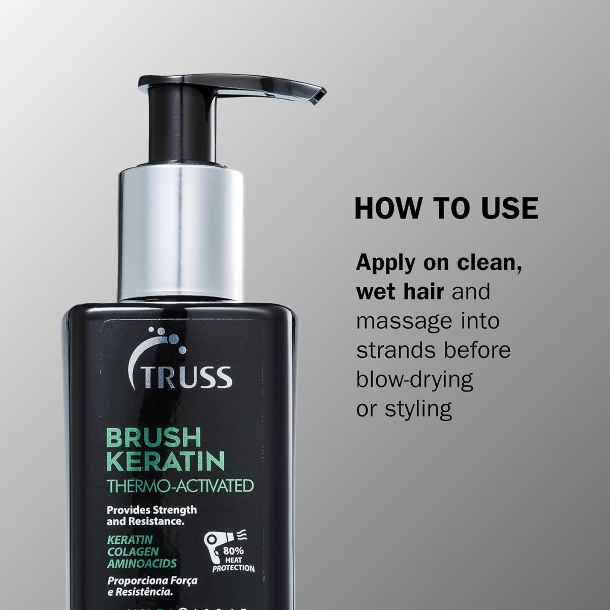 TRUSS Brush Thermo-Activated Keratin Treatment, 8.45 oz