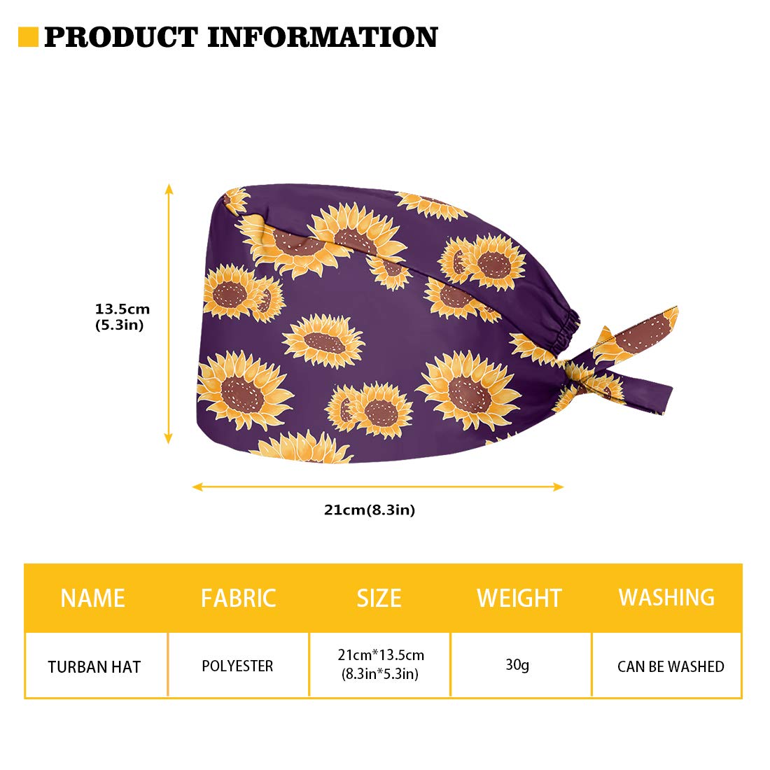 Biyejit Christmas Santa Claus Printed Shower Cap Working Hat One Size Waterproof Adjustable Tie Back Cap with Sweatband, Breathable Work Cap for Men Beauty and Personal Care Biyejit