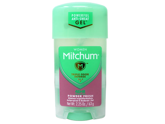 Mitchum Gel Anti-Perspirant Deodorant, Triple Odor Defense for Women, Powder Fresh, 2.25 Oz - 9 Pack Beauty and Personal Care Mitchum