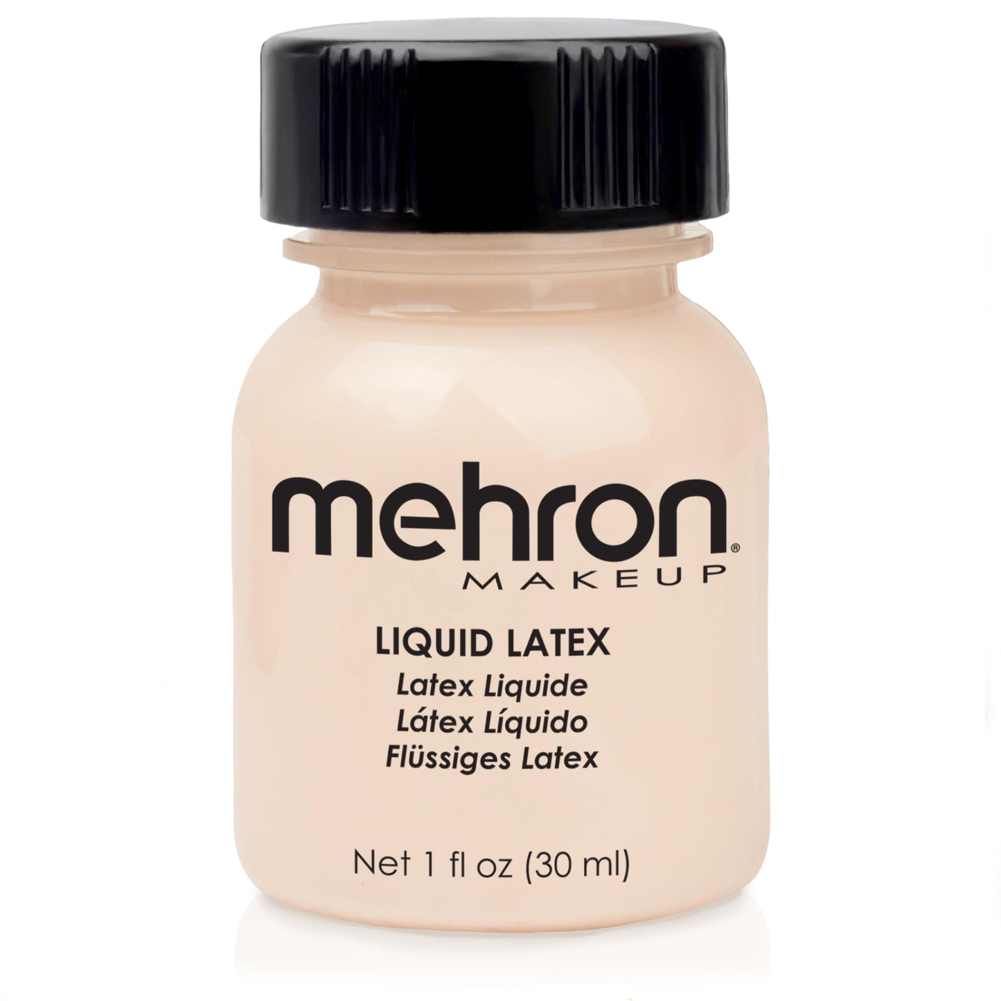 Mehron Makeup Liquid Latex | SFX Makeup | Halloween | Latex Glue for Skin | Special FX Prosthetic Glue 1 fl oz (30 ml) (Light Flesh) | Made in the USA Beauty & Personal Care Mehron