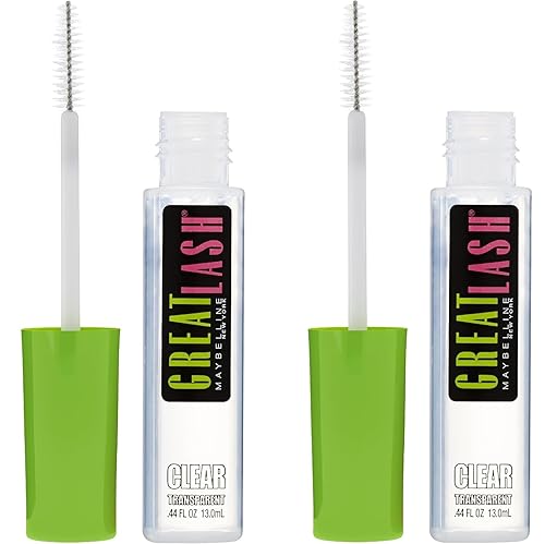 Maybelline Great Lash Clear Mascara, Conditioning Formula for Lashes and Eyebrows for a Natural Eye Makeup Look, 2 Count Beauty & Personal Care MAYBELLINE