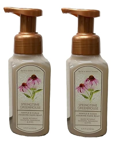 Bath and Body Works Gentle and Clean Foaming Hand Soap 8.75 oz each - Pack of 2 (Springtime Greenhouse) Beauty & Personal Care Bath & Body Works