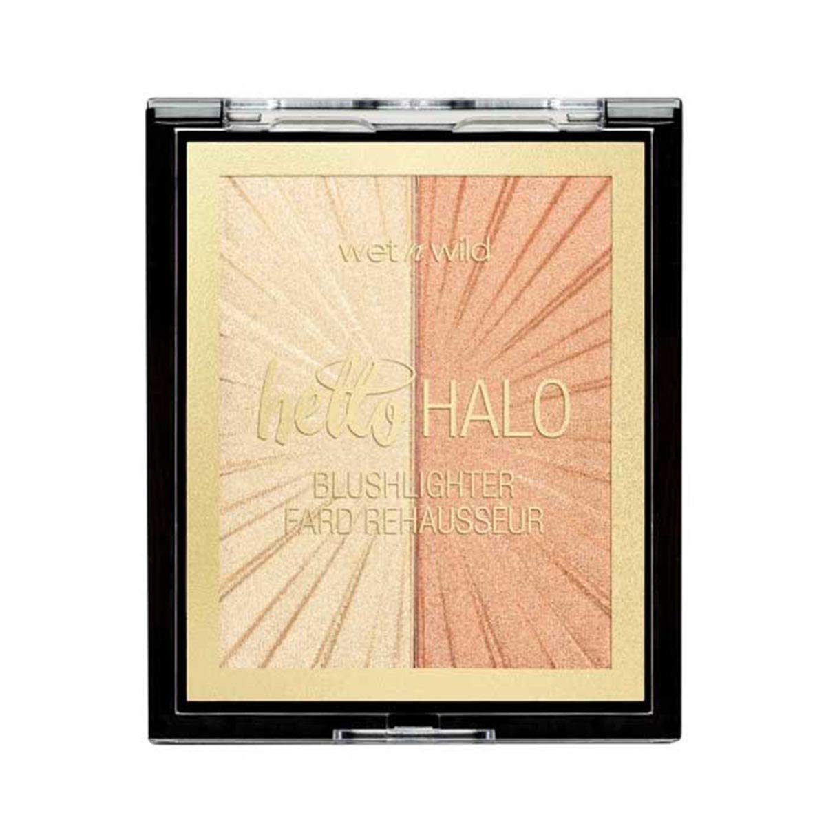 Wet n Wild, MegaGlo Hello Halo Blushlighter, Blush and Highlighter Duo, Soft and Buildable Shades with Ultra-reflective, Micro-fine Pearl Pigments