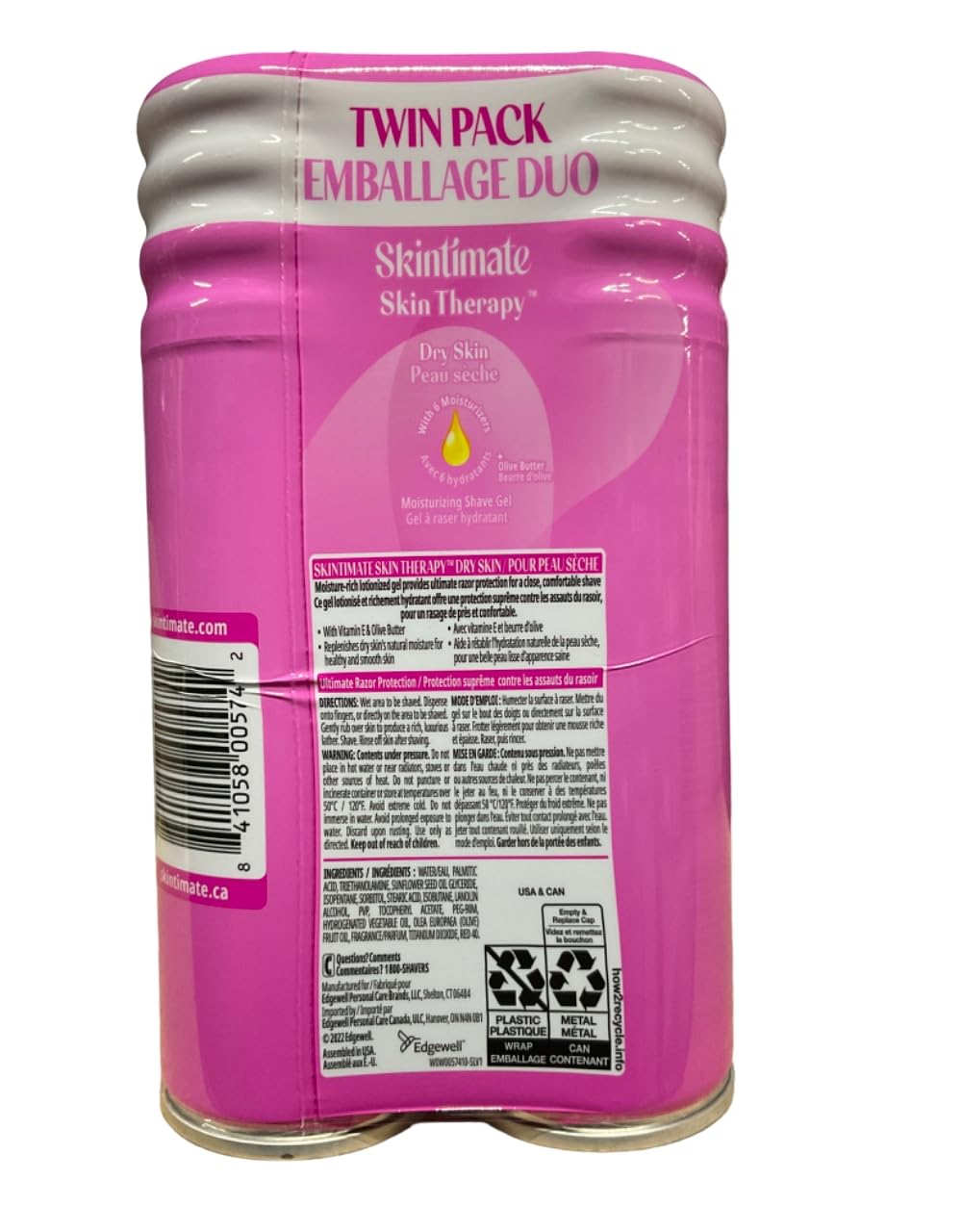 Skintimate Dry Skin 7z 2p Size 14z Skintimate Dry Skin 7z 2pk 14z Beauty and Personal Care Skintimate