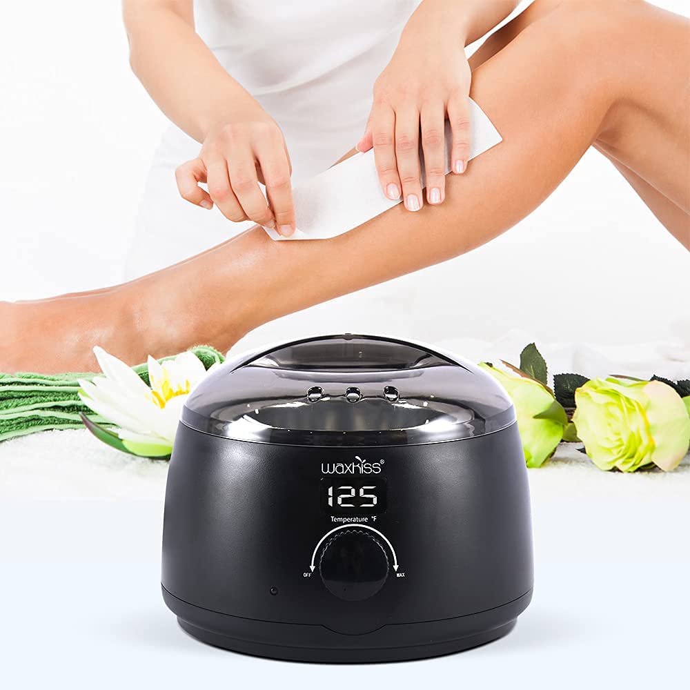 waxkiss Digital Hair Removal Warmer with See-Through Lid and 14oz Pot Beauty and Personal Care waxkiss
