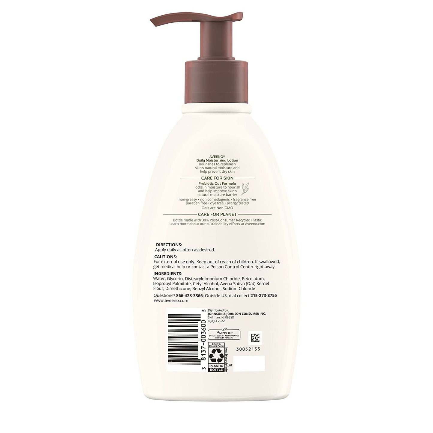 Aveeno Daily Moisturizing Lotion 12 Ounce Pump (354ml) (2 Pack) Beauty & Personal Care Aveeno