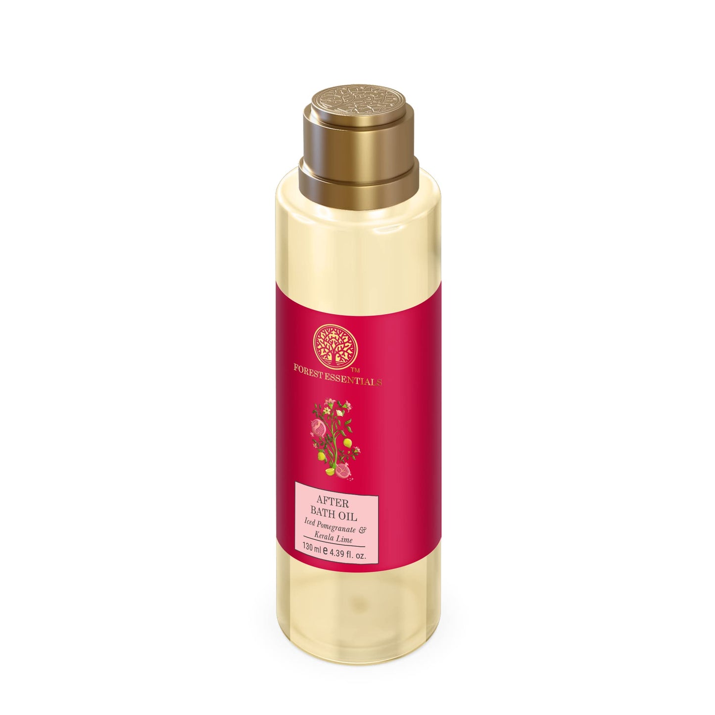 Forest Essentials After Bath Oil Iced Pomegranate & Kerala Lime 130ml (Body Oil) Beauty and Personal Care Forest Essentials