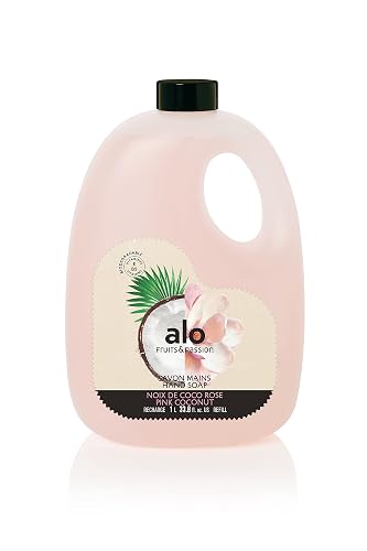 ALO FRUITS & PASSION Pink Coconut Hand Soap Refill, 33.8 fl oz, Made in Canada Beauty & Personal Care ALO FRUITS & PASSION
