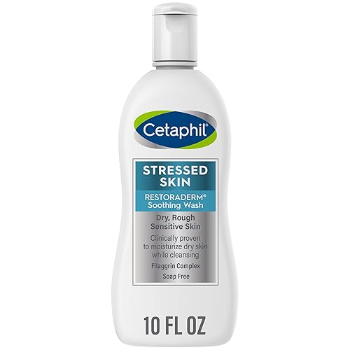 Cetaphil RESTORADERM Soothing Wash, 10 fl oz, Soothes Dry, Stressed Skin, Hypoallergenic, Soap & Paraben Free, National Eczema Association Endorsed Beauty & Personal Care Cetaphil