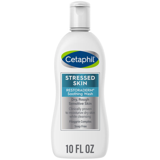 Cetaphil RESTORADERM Soothing Wash, 10 fl oz, Soothes Dry, Stressed Skin, Hypoallergenic, Soap & Paraben Free, National Eczema Association Endorsed Beauty & Personal Care Cetaphil