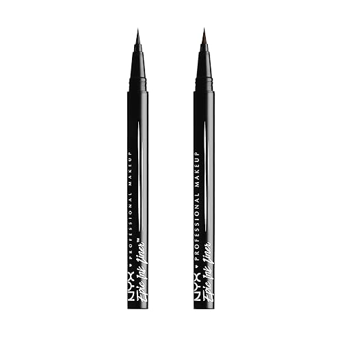NYX PROFESSIONAL MAKEUP Epic Ink Liner, Waterproof Liquid Eyeliner - Black (Pack Of 2), Vegan Formula Beauty & Personal Care NYX PROFESSIONAL MAKEUP