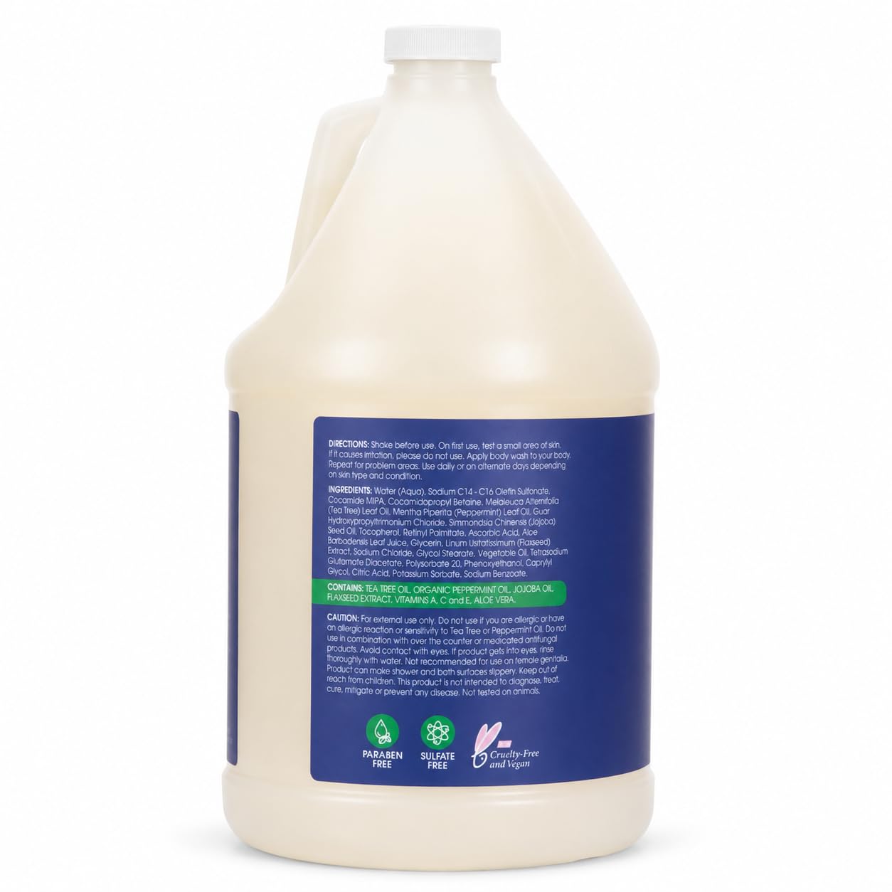 Ginger Lily Farms Botanicals MultiCure Advanced Therapy Body Wash with Tea Tree Oil, Peppermint and Aloe Vera, 100% Vegan & Cruelty-Free, 1 Gallon Beauty & Personal Care Ginger Lily Farms