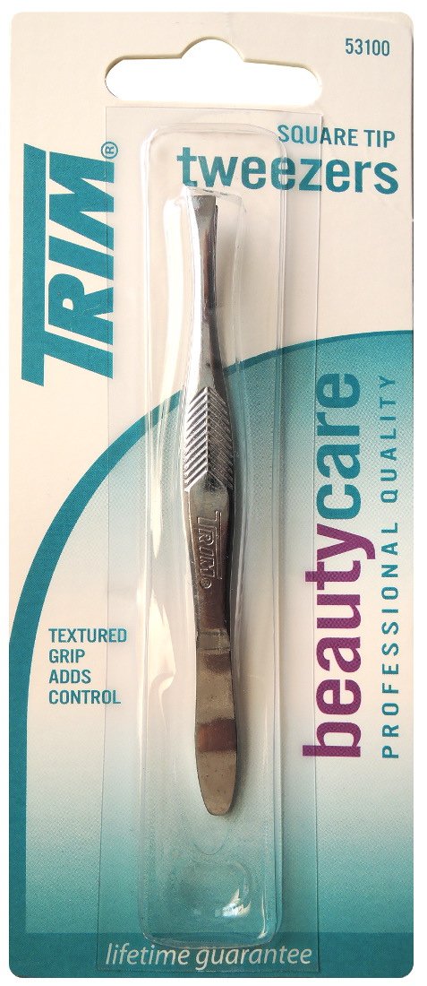 Tweezing Trim Square Tips tui-za- Trim Square Tip Tweezers [parallel import goods] Beauty and Personal Care Trim
