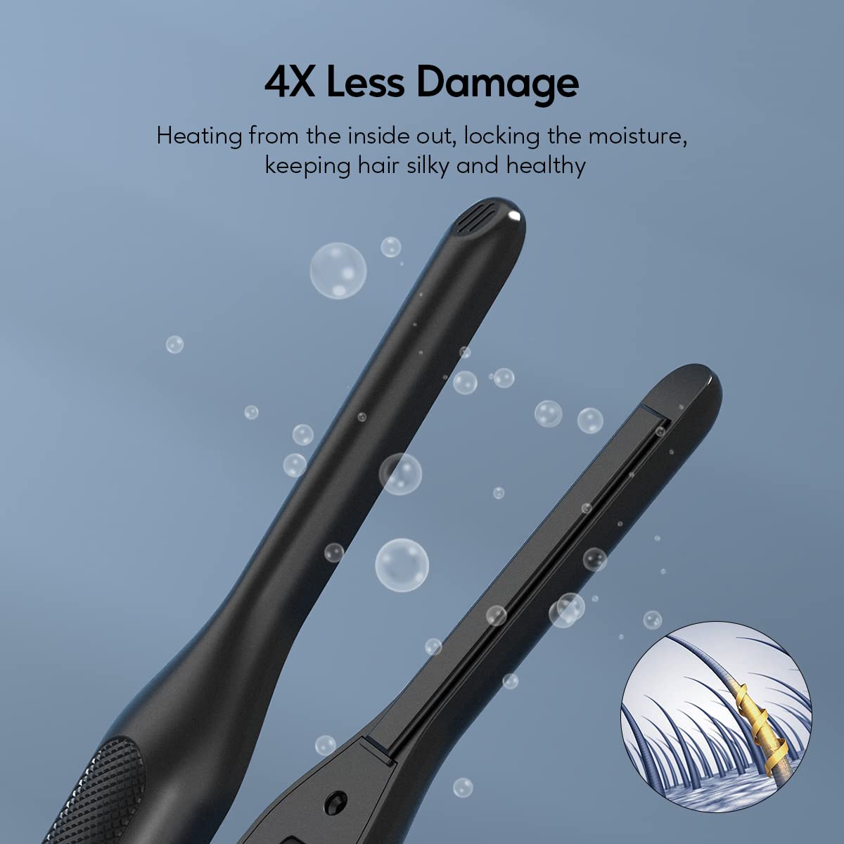 Terviiix Pencil Flat Iron for Edges & Short Hair, 3/10 Inch Small Hair Straightener for Men, Ceramic Mini Flat Iron for Pixie & Beard, 15s Fast Heat Beauty & Personal Care Terviiix