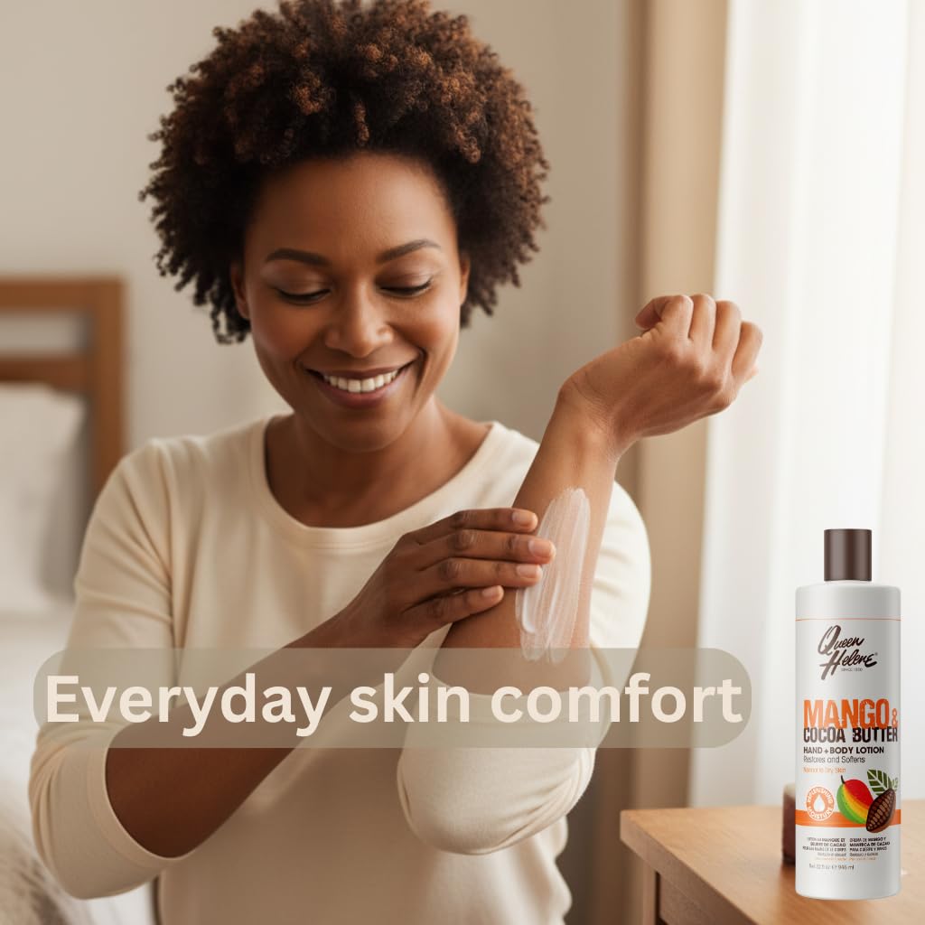 Queen Helene Mango & Cocoa Butter Hand & Body Lotion - Deep Moisturizing Formula that Softens, Smooths & Restores Radiance | 32 oz Beauty & Personal Care Queen Helene