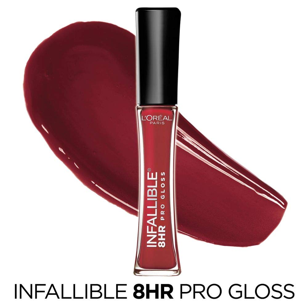 L'Oréal Paris Infallible 8 HR Pro Gloss, Rebel Red, 0.21 fl. oz. Beauty & Personal Care L'Oreal Paris