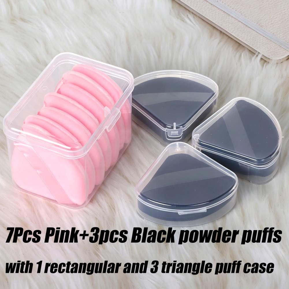 Ocim 10Pcs Powder Puffs for Face Powder,Soft Velour Triangle Beauty Puff,Makeup Pressed,Baking & Setting Powder Sponge Applicator Pads Beauty and Personal Care Ocim