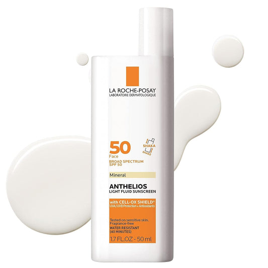 La Roche-Posay Anthelios Mineral Face Sunscreen SPF 50 – Ultra-Light Zinc Oxide Sunblock, Oil-Free Daily UV Protection for Sensitive Skin Beauty & Personal Care La Roche-Posay