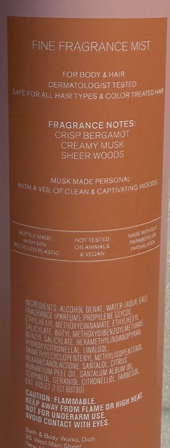 Bath & Body Works Fresh Musk Fine Fragrance Mist 8 Ounces Beauty & Personal Care Bath & Body Works