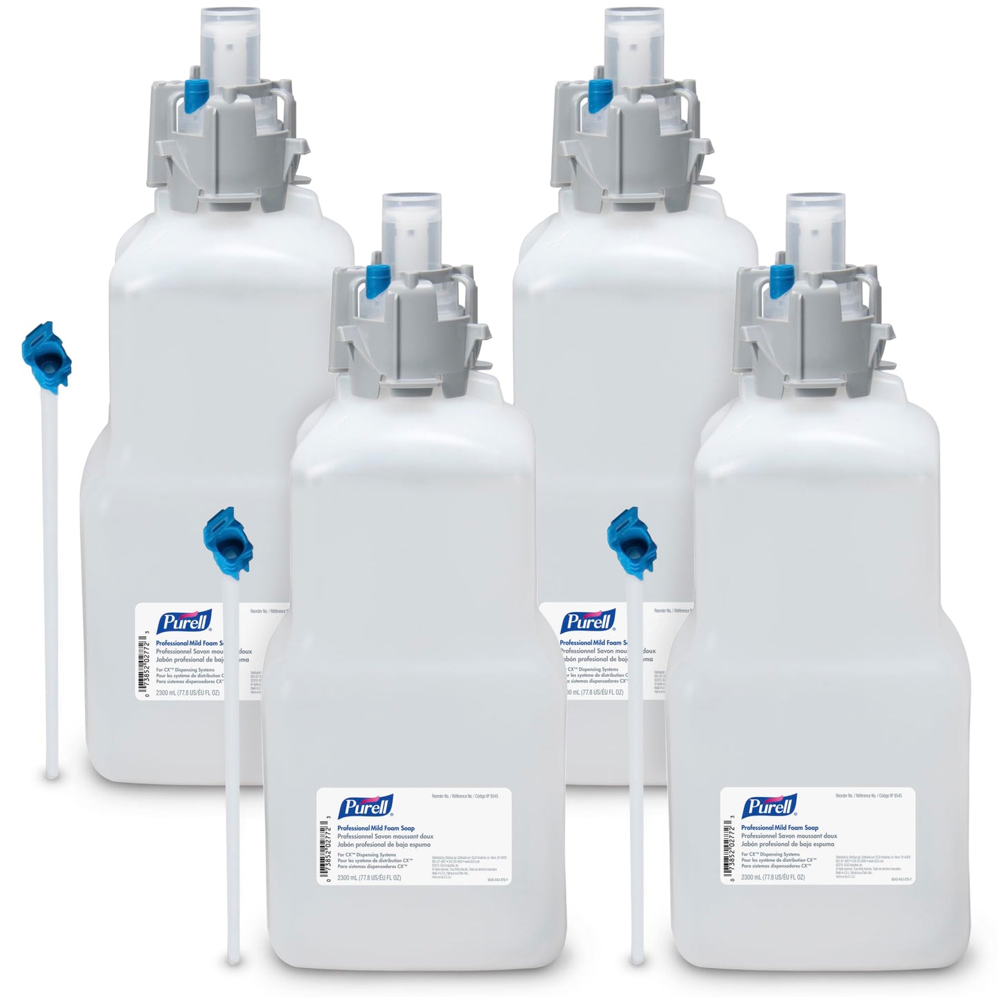 Purell Professional Mild Foam Hand Soap Refill Fragrance Free, 2300 mL Refill CXM/CXI/CXT Dispenser (Pack of 4)- 8545-04 Beauty & Personal Care Purell