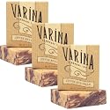 Varina Natural Coffee Cream Bar Soap - Gentle Cleansing for Sensitive Skin, Earthy Scents - 3 Pack Beauty & Personal Care Varina