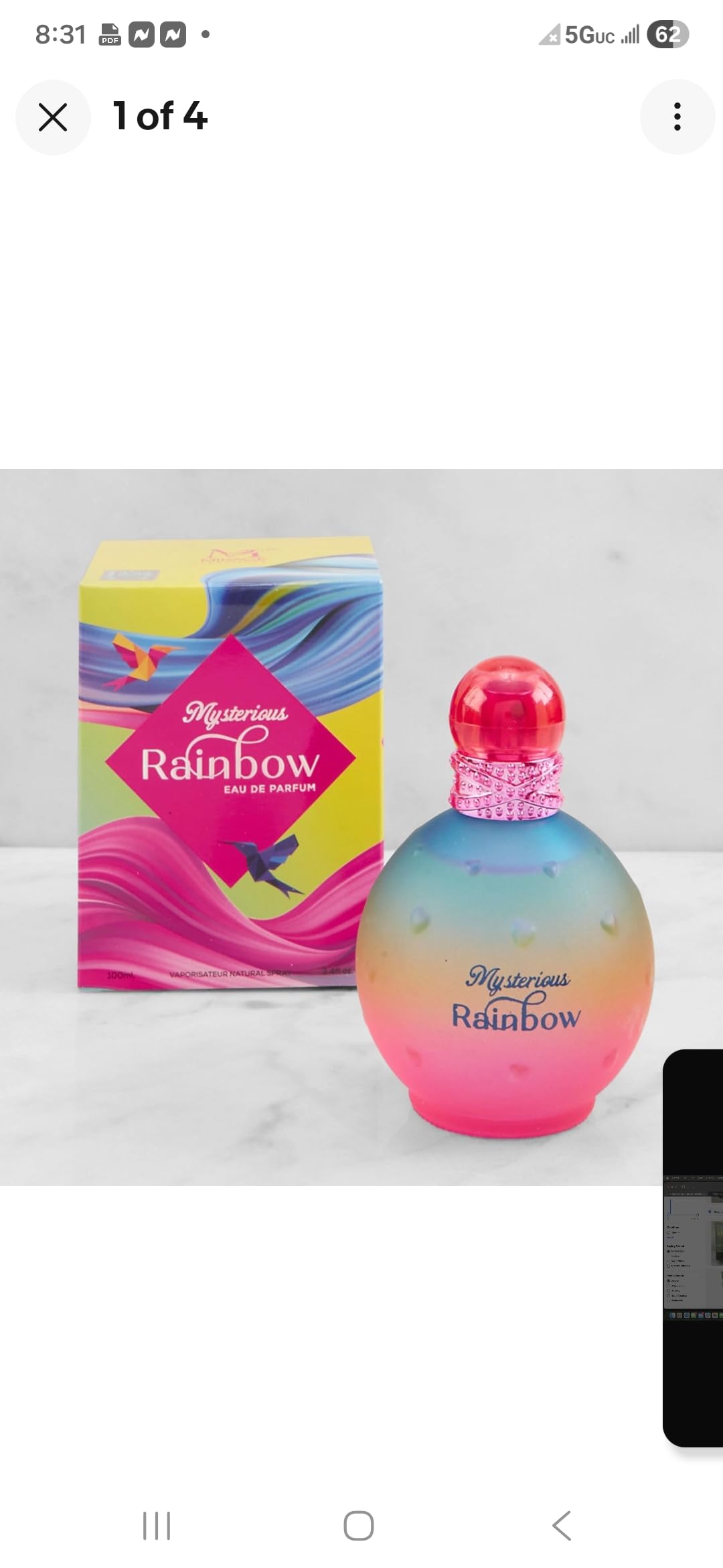 MCH BEAUTY LLC Mysterious Beach Women's Perfume 3.4oz/100ml Inspired - ISLAND FANTASY By B-SPEARS (Rainbow) Beauty & Personal Care MCH BEAUTY LLC