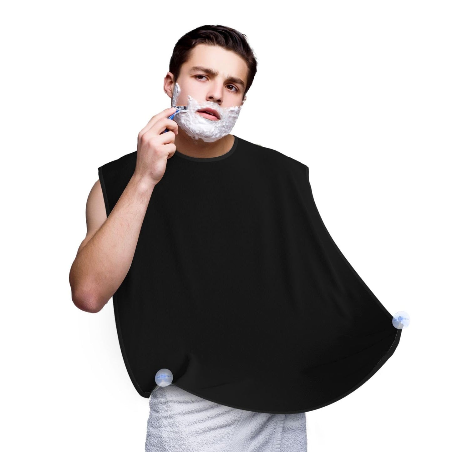 Twkzynj Custom Beard Bib Personalized Add Your Own Image/Logo/Text Beard Cape Customized Beard Hair Catcher for Father Men Him Valentine's Day Beauty and Personal Care Twkzynj