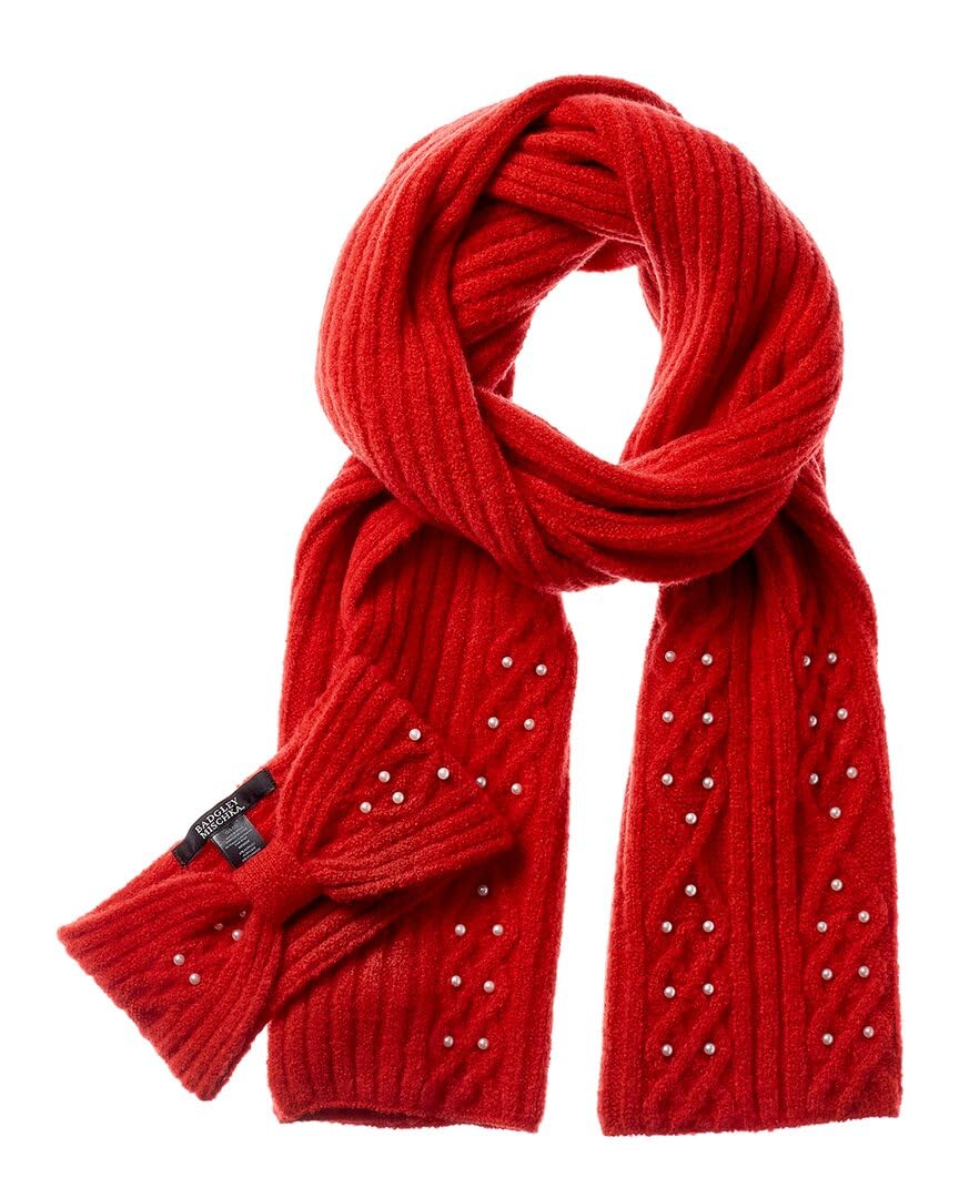 Badgley Mischka Cable-Knit Headband & Scarf Set
