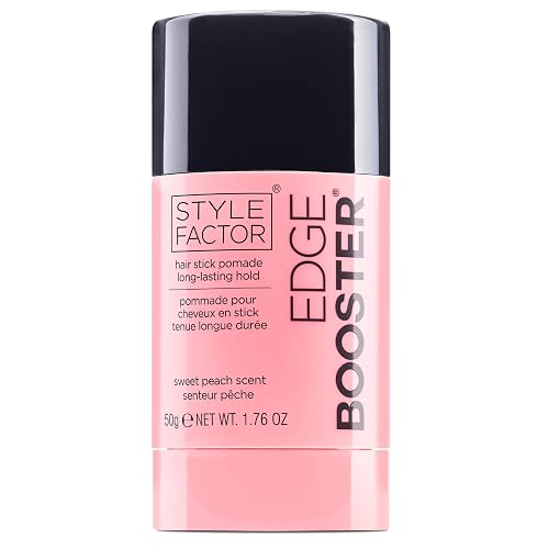 Style Factor EDGE BOOSTER Hair Wax Stick Pomade with Beeswax | Strong Hold Slick Stick for Flyaways, Edges & Baby Hair for Sleek Buns & Ponytails | Beauty & Personal Care Style Factor