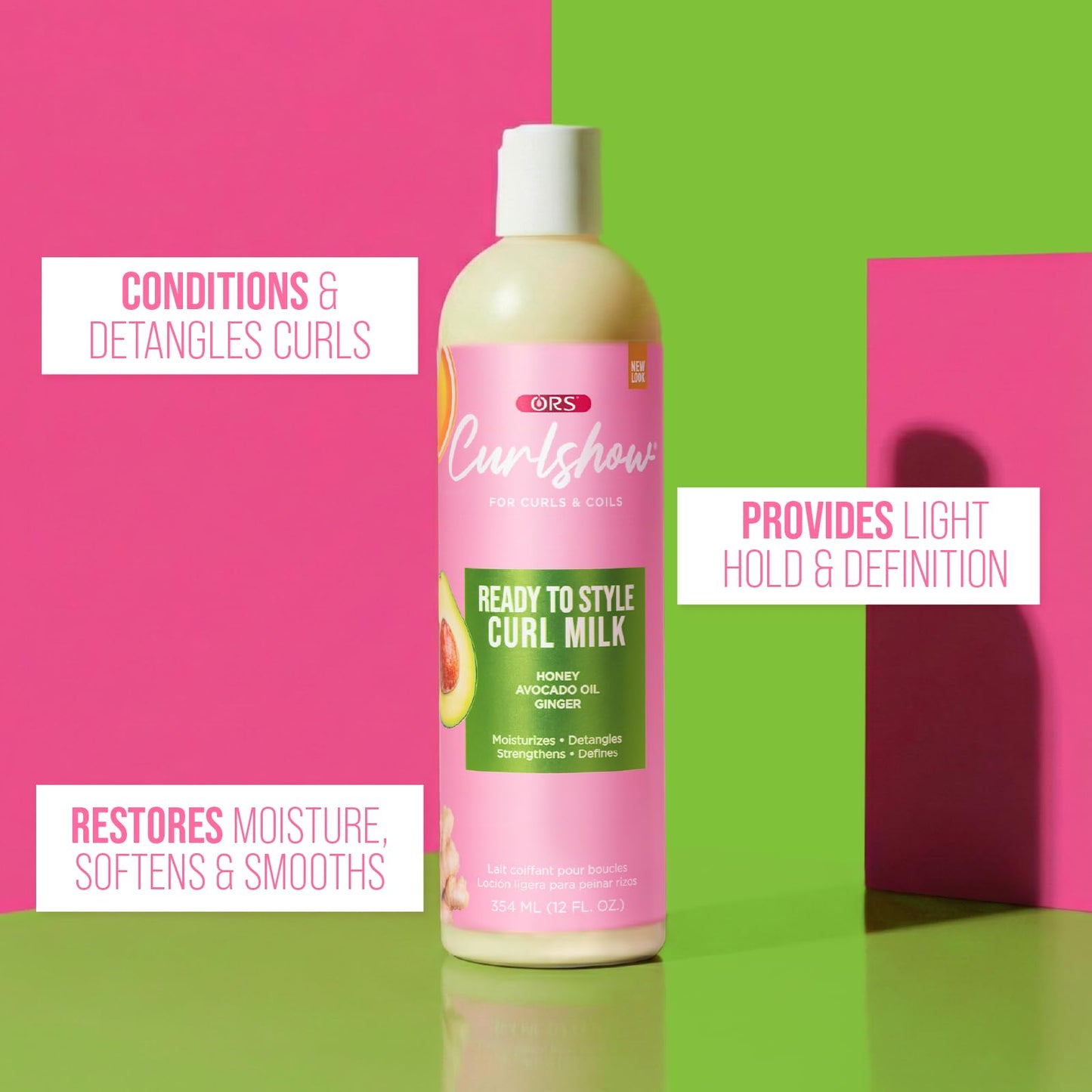 ORS Curlshow Ready to Style Curl Milk, Detangles, Nourishes & Delivers Light Definition 12 Ounces Beauty & Personal Care ORS