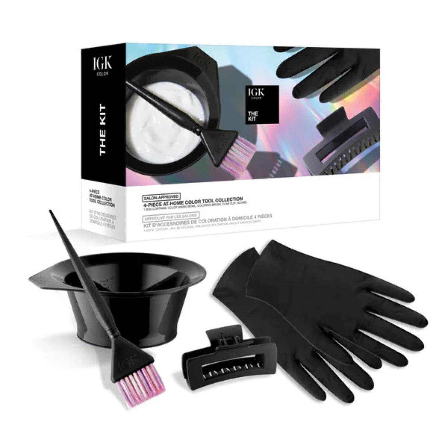 IGK The Kit At-Home Color Tool Collection | 4-Piece Set for Precise, Even Hair Color Application | Salon-Approved Color Tools Beauty & Personal Care IGK