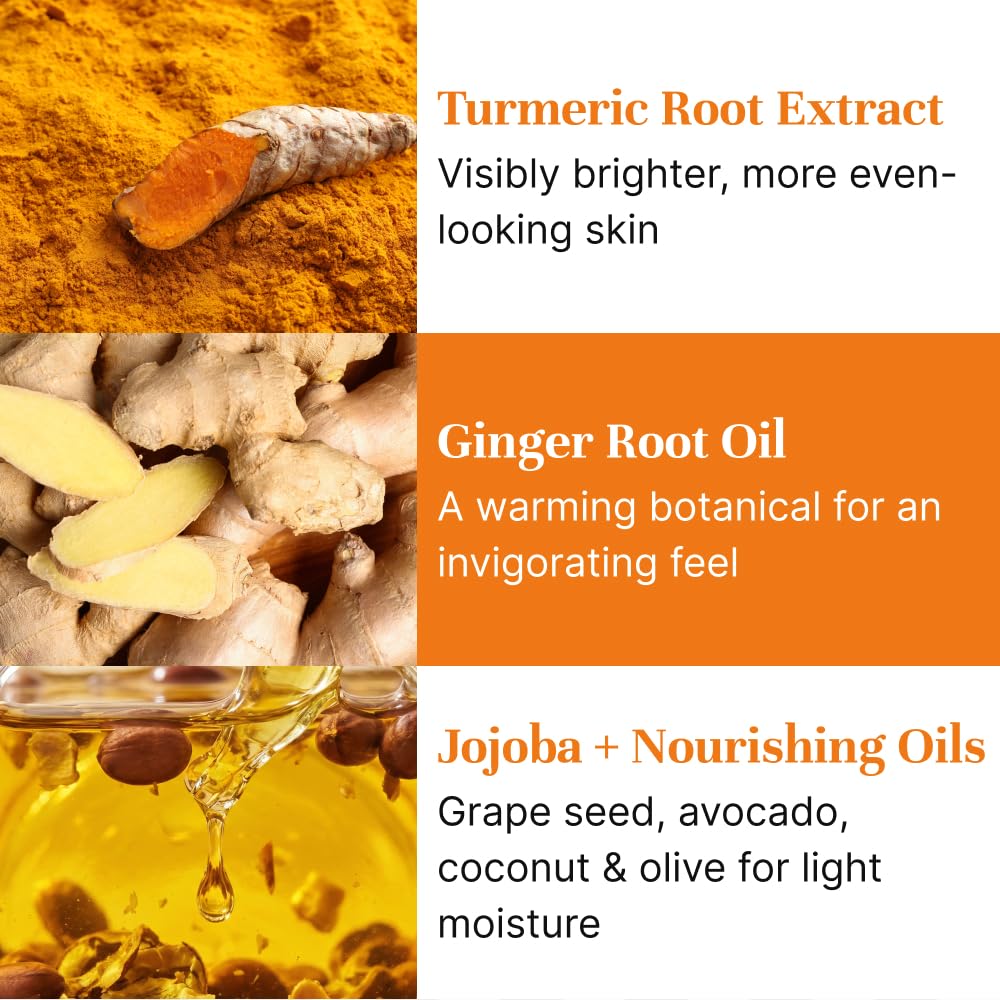 Well's Oil Turmeric Foam Cleanser with Brush | Gentle Foaming Face Wash | Daily Cleanser for All Skin Types | 3.4 fl oz Beauty & Personal Care Well's Oil