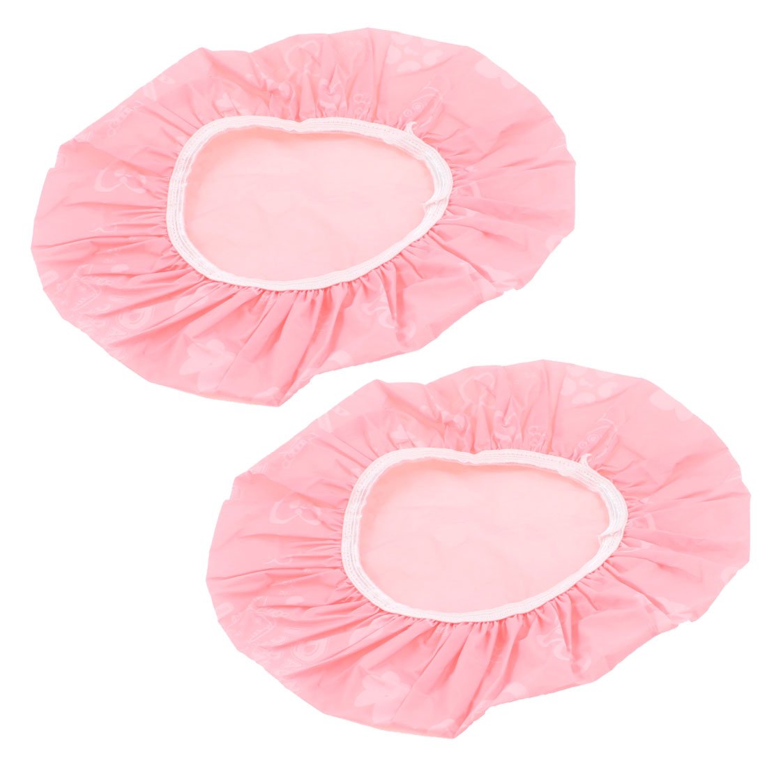 Ruilogod Cartoon Pattern Water Resistant Pink Elastic Band Shower Cap Hat 2 Pcs (id: a87 705 036 670 880 Beauty and Personal Care Ruilogod