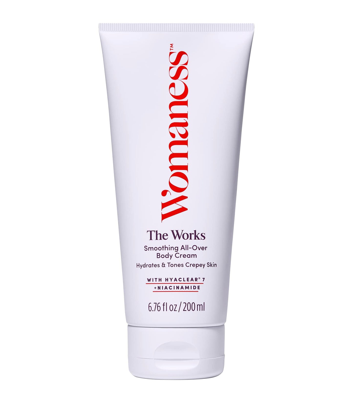 Womaness The Works All-Over Toning Body Cream - Hydrating & Smoothing Firming Body Lotion - Anti Aging Skin Tightening Cream for Body with Niacinamide Beauty & Personal Care Womaness