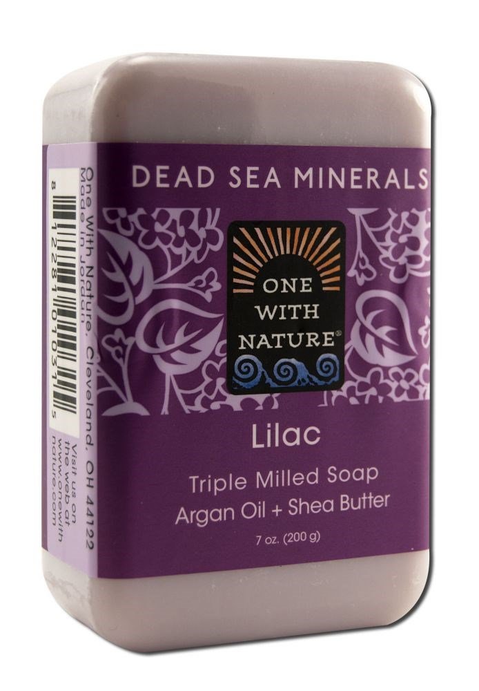 One With Nature Dead Sea Bar Soap Lilac 7 Oz Beauty & Personal Care One With Nature