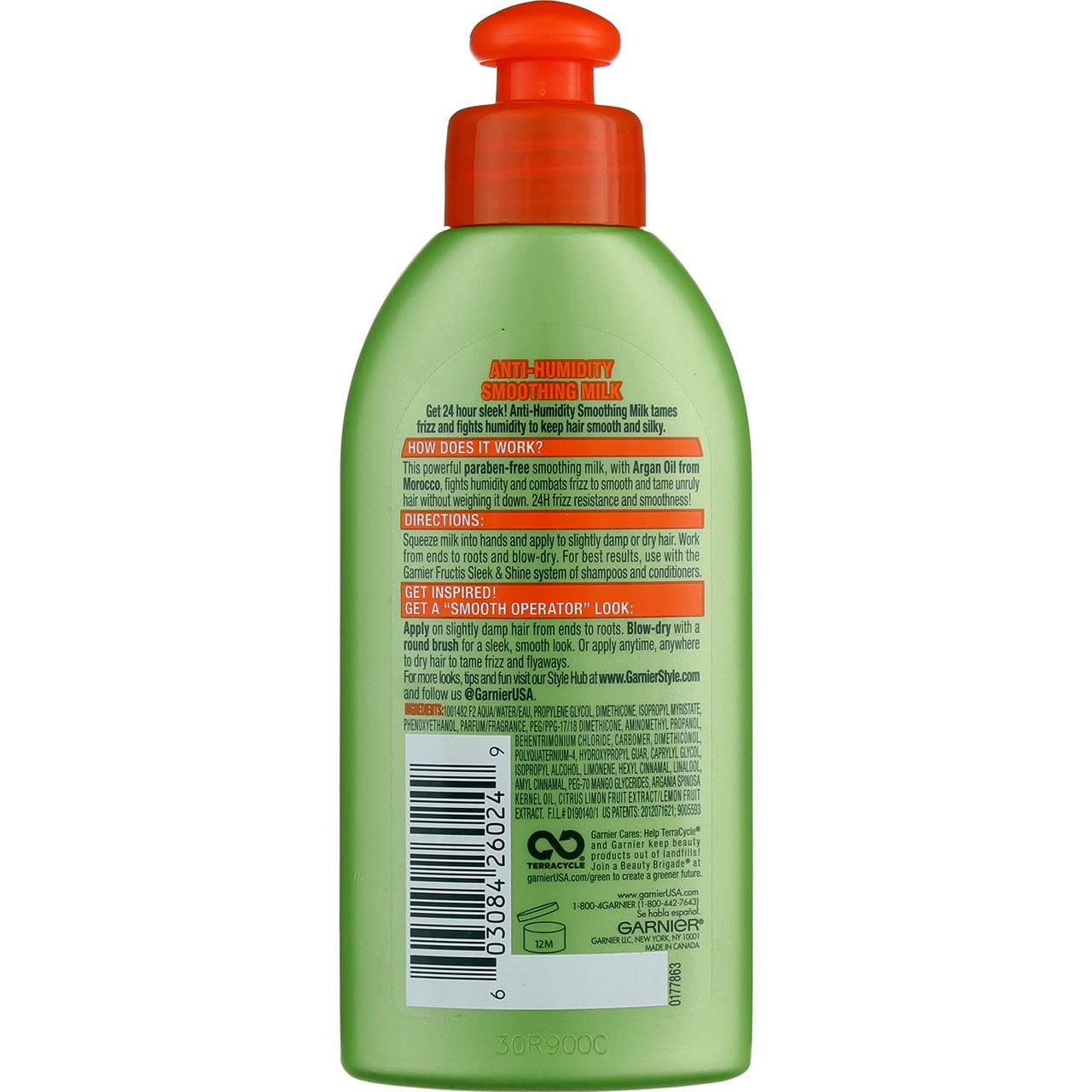 Garnier Fructis Sleek & Shine Anti-humidity Smooth Milk 5.1 Ounce (150ml) (6 Pack) Beauty & Personal Care Garnier