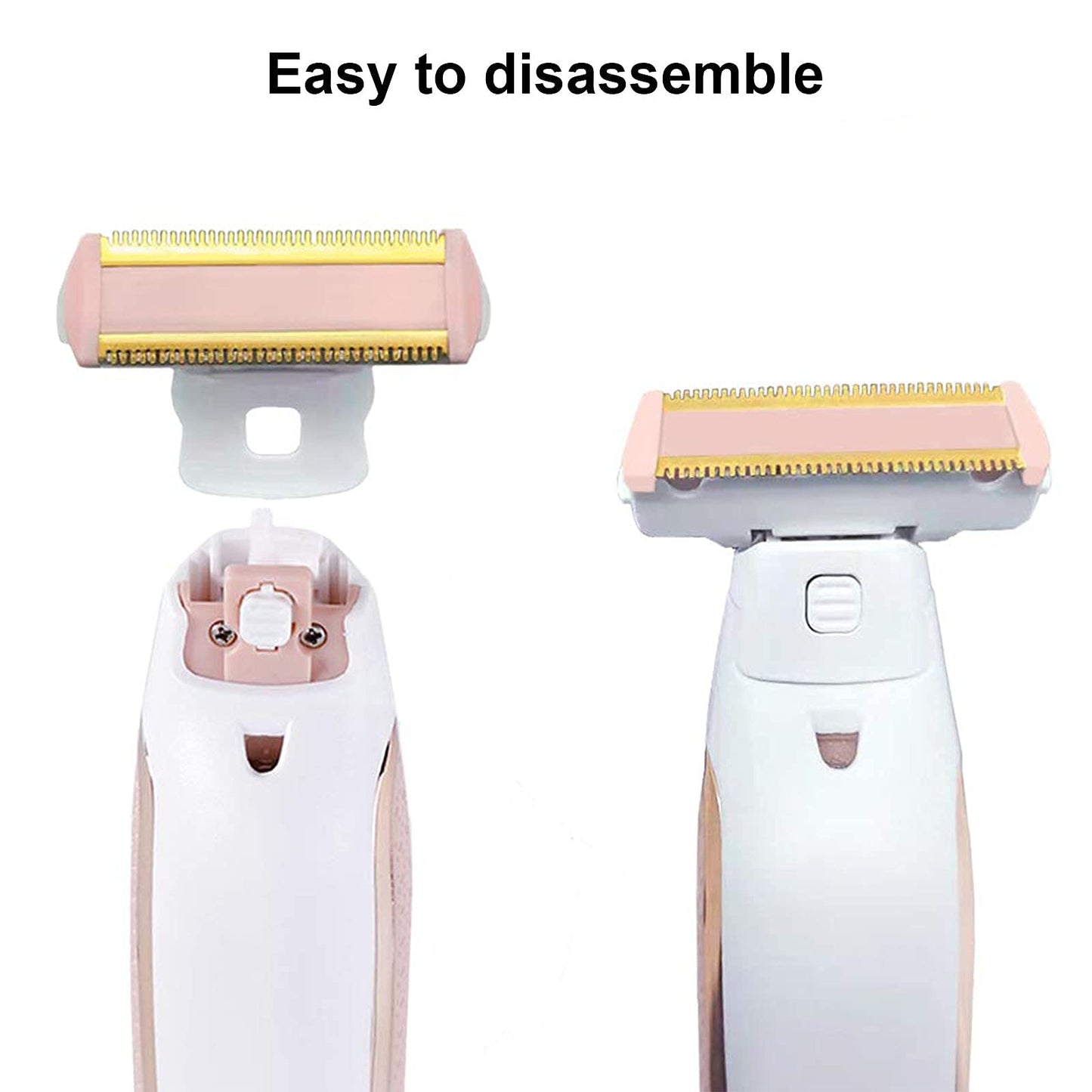 2PCS LinMei Razor Replacement Heads Compatible for Finishing Touch Flawless Body Rechargeable Ladies Shaver and Trimmer with 2 Cleaning Brush Beauty and Personal Care LinMei