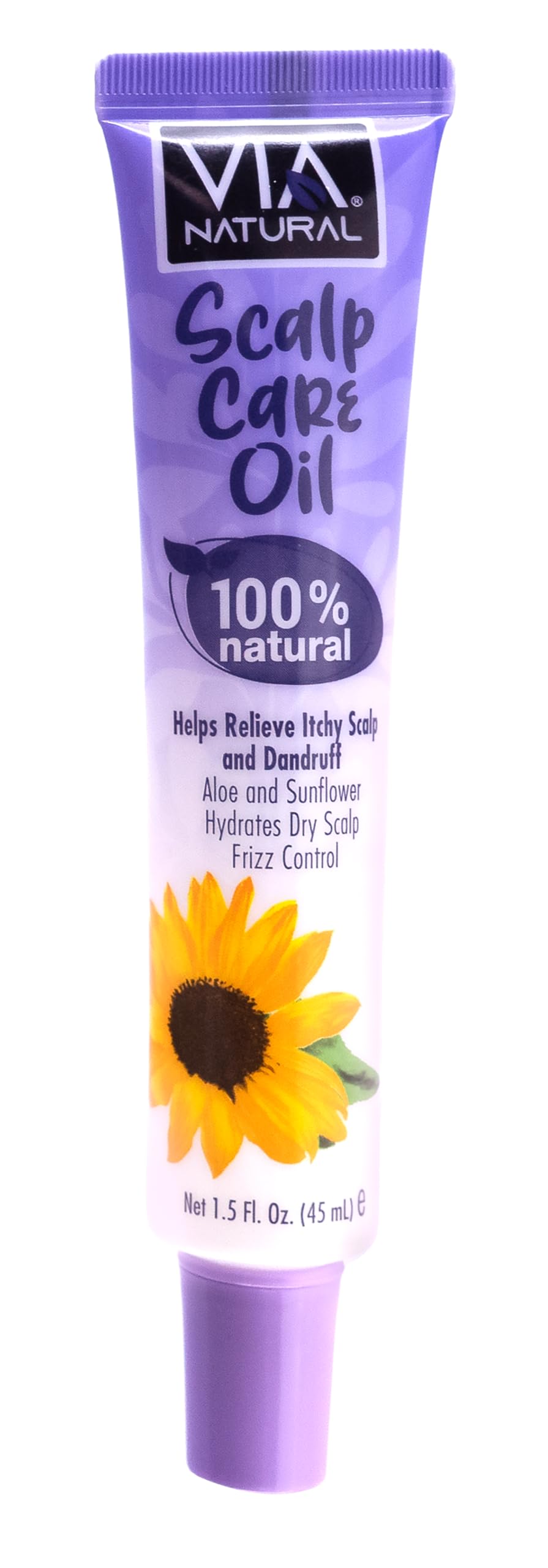 Via Natural 100% Natural Scalp Care Oil 1.5 Fl Oz (Pack of 1)