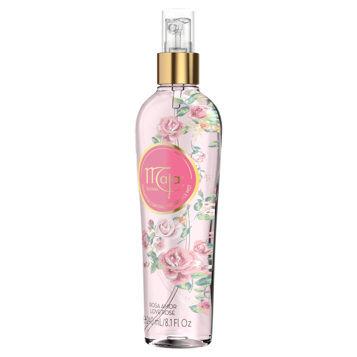 Maja Love Rose Perfumed Body Mist, Delicately Scented to refresh your Body with Flowers Essential Oils 8.1 Fl Oz, Spray Bottle Beauty & Personal Care Maja